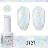 Glitter Gel Nail Polish 15ml Soak-Off UV/LED Base & Top Coat, 321 Colors