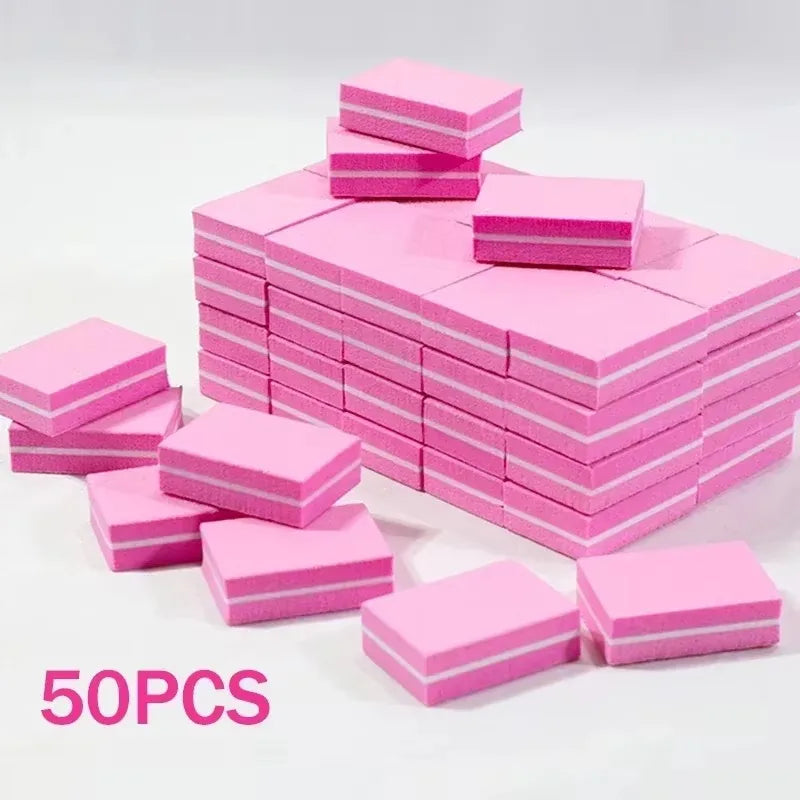 Mini Nail Buffing & Sanding Blocks - 10-100 Pc Pack Nail Buffer Files for Manicure, Pedicure & Nail Art