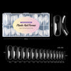 Dual Nail Forms 75/150PCS, 5 Shapes 15 Sizes Full-Cover Acrylic & Gel Nail Extension Molds (Square, Almond, Stiletto, Curved, Short Square)