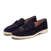 Women's Flannel Loafers Round Toe Flat Slip-On Casual Shoes
