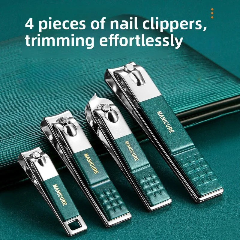 18-Piece Nail Care Set – Portable Carbon Steel Manicure & Pedicure Clippers, Scissors and Trimmers for Men & Women