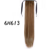 Wrap-Around Clip-In Ponytail Hair Extension 22-34 in (56-86 cm) Long Straight Heat-Resistant Synthetic Blonde Brown
