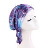 Women Satin Pre-tied Turban Newly Paisley Pattern Muslim Headband Soft Flexib Hair Scarf Chemo Cap Leadies Head Wrap Bandana