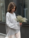 Orinchic Backless Cotton Knit Pullover Sweater – Loose Women's Autumn Winter Jumper