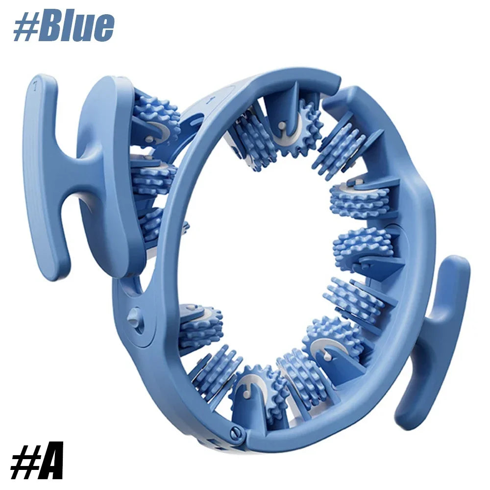 14-Wheel Anticellulite Massage Roller — Full-Coverage Leg & Body Massager for Neck, Shoulders, Abdomen