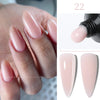 15ml (0.5 fl oz) Quick Extension Gel Nail Polish Nude Milk White Builder Hard Gel Varnish UV/LED