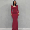 Spaghetti Strap Black Bodycon Trumpet Maxi Dress Y2K Sleeveless Long Evening Dress