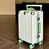 Aluminum Frame Rolling Luggage with Wide Handle, 360-Degree Silent Colorful Spinner Wheels and TSA Lock — 20/24/26/28 Inch (35–77 cm) Trolley Suitcase