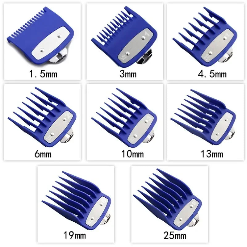 Kemei Rechargeable Cordless Hair Clipper, Professional Men's Trimmer with Limit Combs, 3-Hour Run Time