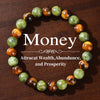 Natural Stone Beaded Bracelet - Unisex Healing, Anxiety Relief, Protection & Self-Love Jewelry
