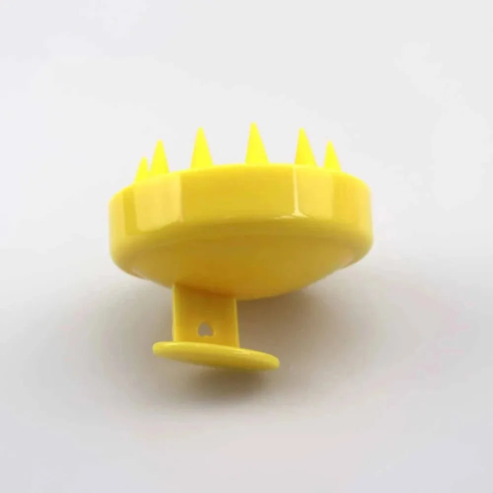Silicone Scalp Massager Brush – Handheld Shampoo & Bath Brush for Deep Scalp Massage