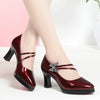 Women's Microfiber Round-Toe Thin Heel Pumps – Bridal Wedding Dance Party Shoes (5–8 cm / 2.0–3.1 in Heel)