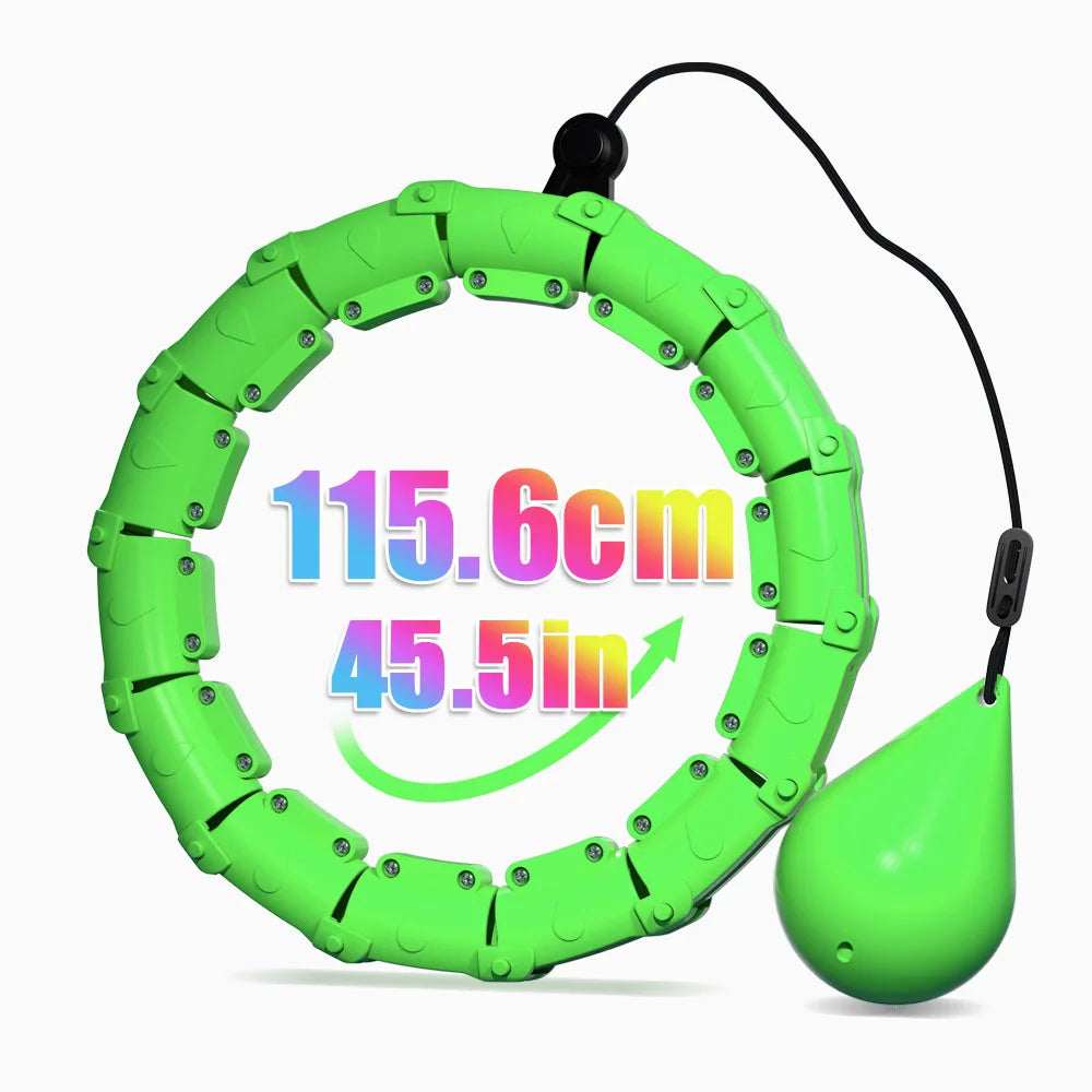 Detachable Fitness Hula Hoop for Women, Adjustable Waist Trainer & Abdominal Toning Ring – Portable Indoor/Outdoor Exercise Hoop