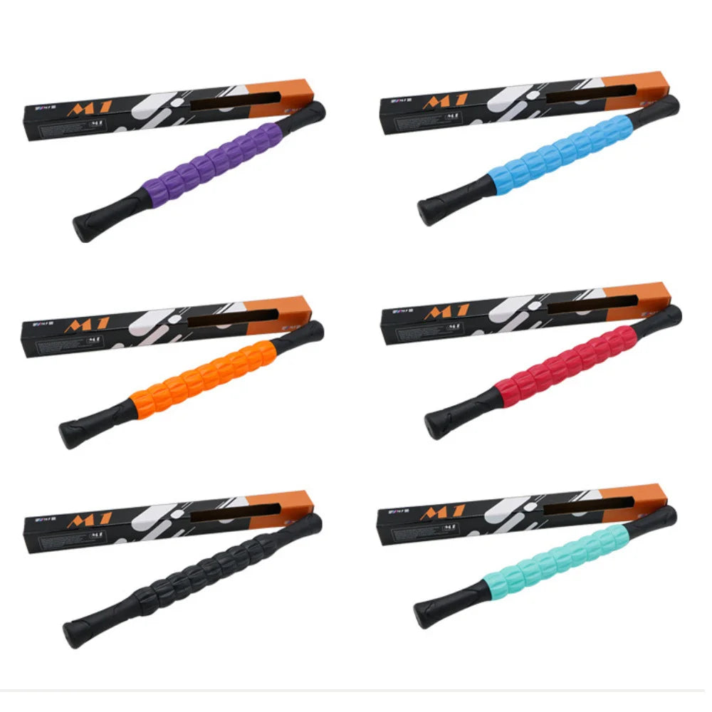 Yoga Massage Stick Roller - Portable Deep Muscle Massage Stick for Soreness Relief & Fascia Release