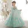 Girls Hanfu Dress Summer Tang Style Kids Cosplay Party Costume Long Princess Outfit