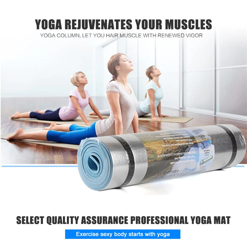 EVA Yoga Mat 180 x 50 cm (6 mm) Moisture-Proof Non-Slip Exercise & Camping Mat (70.9 x 19.7 in)