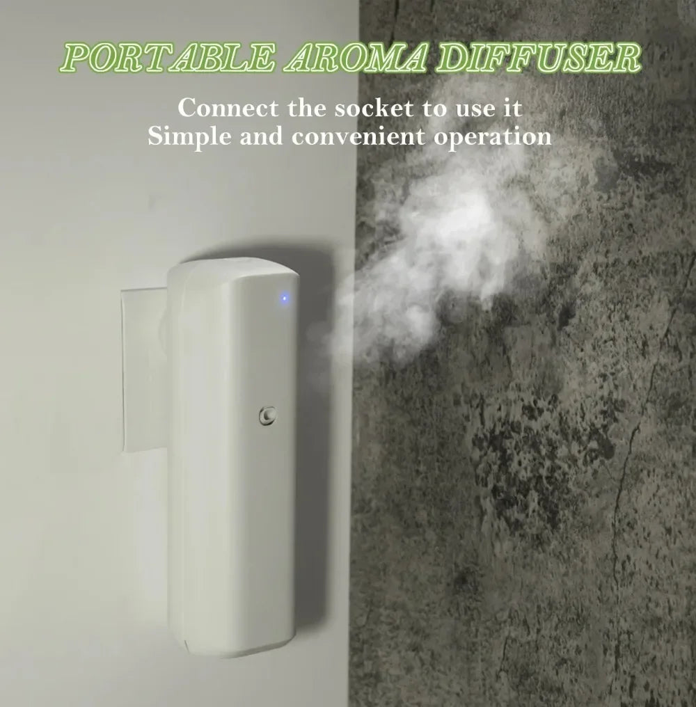 NAMSTE Plug-In Wall Fragrance Diffuser Waterless Smart Aroma Diffuser with Bluetooth 100ml Socket Mount for Home