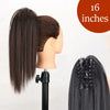 34-Inch (86 cm) Clip-In Synthetic Ponytail Hair Extension — Blonde Wrap-Around Long Straight Hairpiece