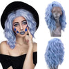 Short Wavy Lace Front Synthetic Wig for Women — 12–18 in (30–46 cm) Cosplay Bob in Silver, Brown, Pink, Blue