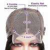 Brown Straight Short Bob Wig 13x4 & 4x4 HD Lace Frontal 100% Remy Human Hair Pre-Plucked #4 14-16 Inch