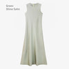 Elegant Satin Mermaid Maxi Dress with Knit Top Set – Floor-Length Women’s Evening Outfit, Spring/Summer