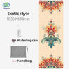 Suede Chamois Yoga Mat 183 x 68 cm (72 x 26.8 in) - Portable Foldable Non‑Slip Exercise Mat for Yoga, Dance & Jump Rope
