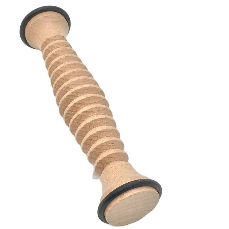 Wooden Foot Massage Roller for Plantar Fasciitis Relief — Deep Tissue Foot Massager 21 x 3.8 cm (8.3 x 1.5 in)