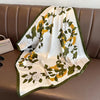 Satin Square Scarf 70cm (27.6 in) Silk-Look Polyester Neck & Hair Tie Bandana for Women Floral Headscarf Hijab