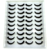 20 Pairs 3D Mink-Effect False Eyelashes Natural Long Full Strip Lashes (10–15 mm / 0.4–0.6 in) DIY Makeup Kit