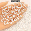Mix 50pcs 3D Metal Nail Art Decorations Alloy Rhinestones Pearls Zircon DIY Nail Charms