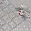 Gold Snowflake & Snowman 3D Self-Adhesive Christmas Nail Stickers with Rhinestones, 10.3 x 8 cm (4.06 x 3.15 in) Sheet