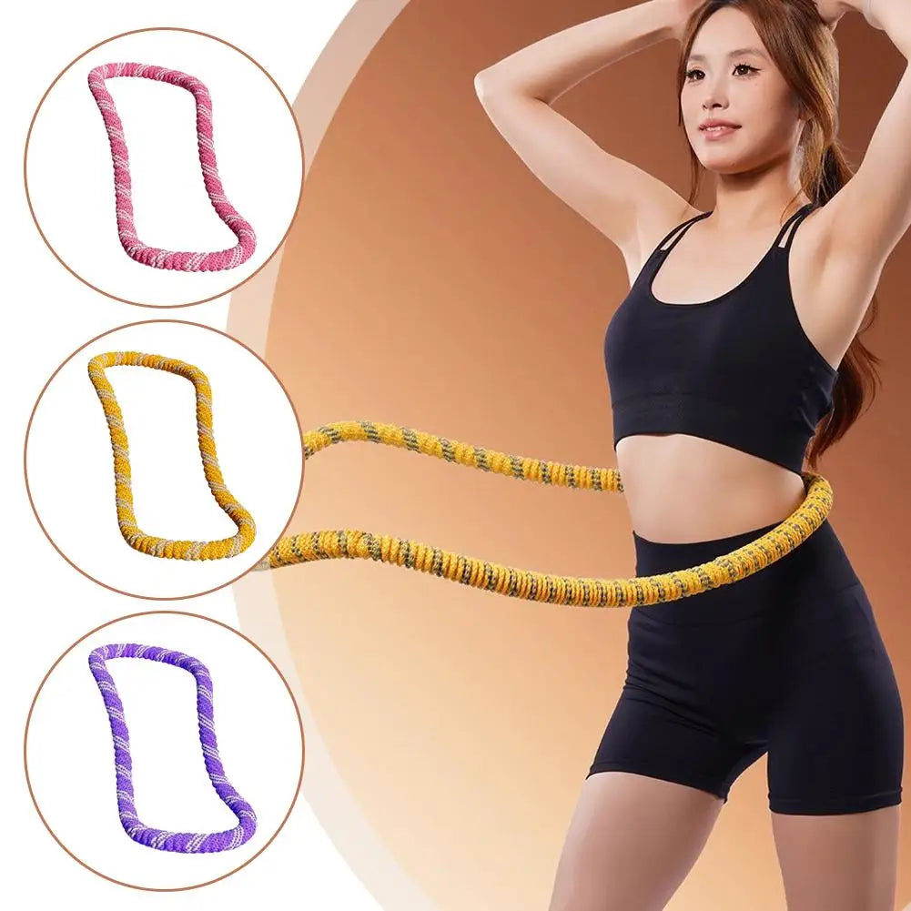 Soft Spring Hula Hoop for Women — Portable Waist Slimming & Core Fitness Hoop for Weight Loss