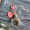 Acrylic Balloon Dog Keychain – Cute Cartoon Bag Charm for Women, Couples, Cars & Backpacks