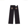 Vintage Splice High-Waist Baggy Jeans for Women Harajuku Streetwear Wide-Leg Hip Hop Jeans