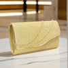 Glitter Envelope Clutch with Chain - Black Evening Party Bag