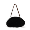Faux Mink Fur Cloud Bag for Women - Plush Pleated Hobo Shoulder & Clutch with Chain, Winter Warm Underarm Purse