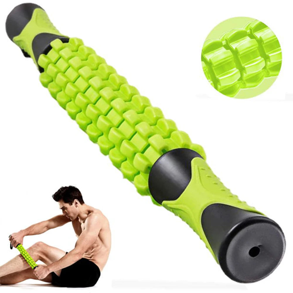 Muscle Roller Massage Stick 44 cm (17.3 in) - Deep Tissue Body Massager for Soreness, Cramp Relief & Recovery