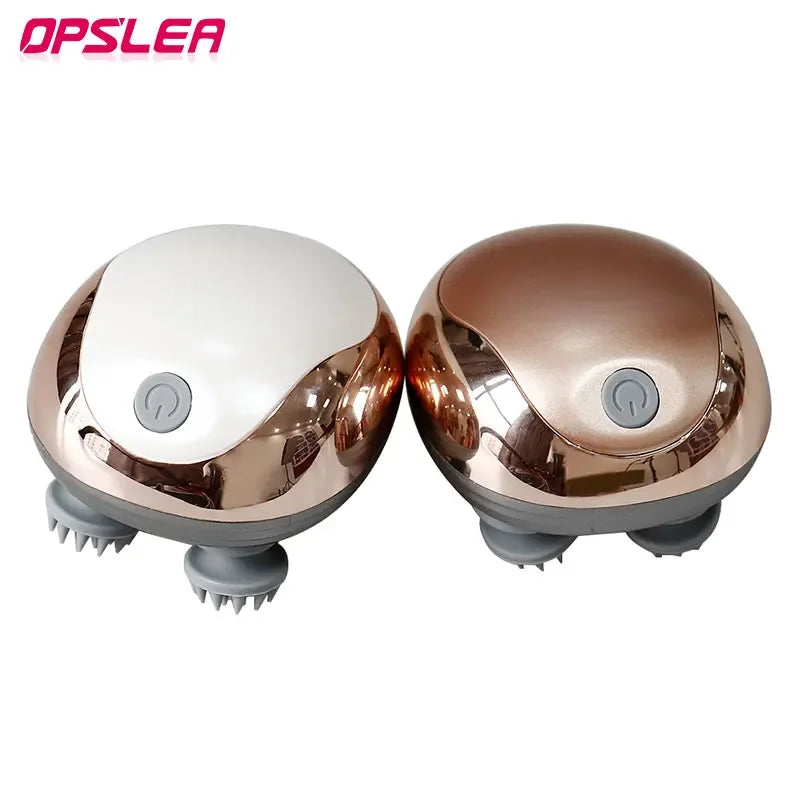 Wireless Electric Scalp Massager — 3D Meridian Head & Neck Deep Tissue Massager with 6 Modes for Hair Growth and Stress Relief