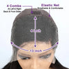 Brown Straight Short Bob Wig 13x4 & 4x4 HD Lace Frontal 100% Remy Human Hair Pre-Plucked #4 14-16 Inch