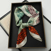 Satin Square Scarf 70cm (27.6 in) Silk-Look Polyester Neck & Hair Tie Bandana for Women Floral Headscarf Hijab