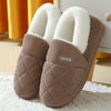 Faux Fur Plush Slippers for Women & Men — Warm Fuzzy Indoor Winter House Slippers with Soft Rubber Sole