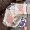 Polyester Satin-Look Square Scarf 70 x 70 cm (27.6 x 27.6 in), Cat Print Headscarf, Neck Wrap, Bandana for Women