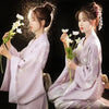 Ankle-Length Kimono Dress for Women – Traditional Japanese Yukata Cosplay Party Ethnic Streetwear