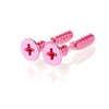 2-Pack Punk Stainless Steel Nail Spike Stud Earrings for Men & Women - Gold & Black Cartilage Tragus Helix Piercing