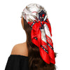 Square Satin Foulard Scarf 90 x 90 cm (35 x 35 in) Neckerchief Bandana Hijab for Women