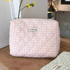 Large Capacity Women's Cosmetic Bag - Plaid Zipper Travel Makeup Clutch, Multiple Sizes (Up to 24 x 18 x 7.5 cm | 9.4 x 7.1 x 3.0 in)