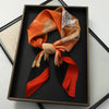 Satin Square Scarf 70cm (27.6 in) Silk-Look Polyester Neck & Hair Tie Bandana for Women Floral Headscarf Hijab