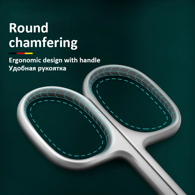 Professional Stainless Steel Cuticle Scissors – Curved Tip Small Manicure & Nail Art Dead Skin Remover