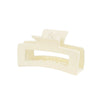Matte Square Hair Claw Clips – PS Plastic Shark Hairpins for Women & Girls (8.5 cm / 3.3 in & 10.5 cm / 4.1 in)