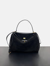 Rodeo Frosted Cowhide Genuine Leather Tote — Large Capacity Women's Shoulder Handbag